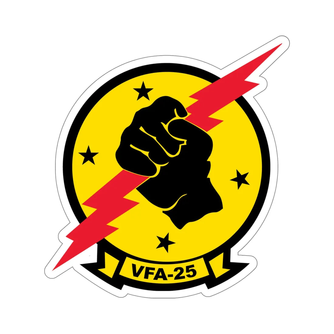 VFA 25 Fist of the Fleet (U.S. Navy) STICKER Vinyl Die-Cut Decal 5 Inch - The Sticker Space