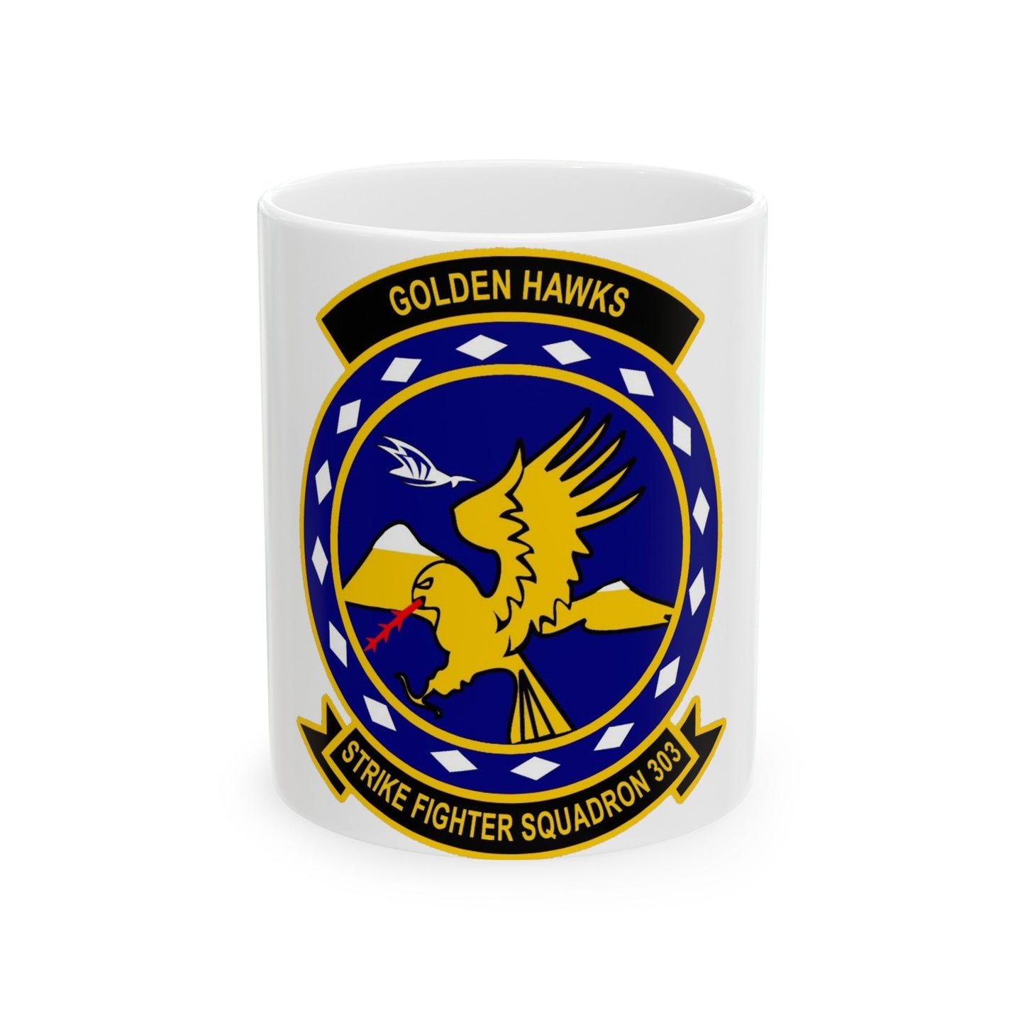 VFA 303 Strike Fighter Squadron 303 (U.S. Navy) White Coffee Mug-11oz-The Sticker Space