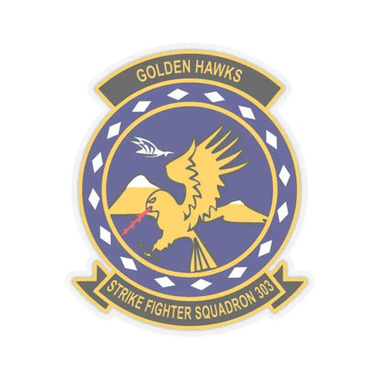 VFA 303 Strike Fighter Squadron 303 (U.S. Navy) STICKER Vinyl Kiss-Cut Decal 2 Inch Transparent - The Sticker Space