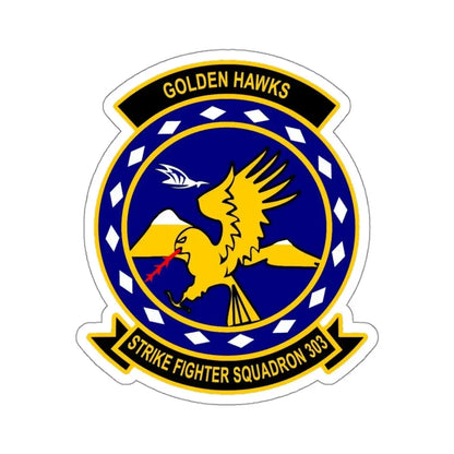 VFA 303 Strike Fighter Squadron 303 (U.S. Navy) STICKER Vinyl Kiss-Cut Decal 4 Inch White - The Sticker Space