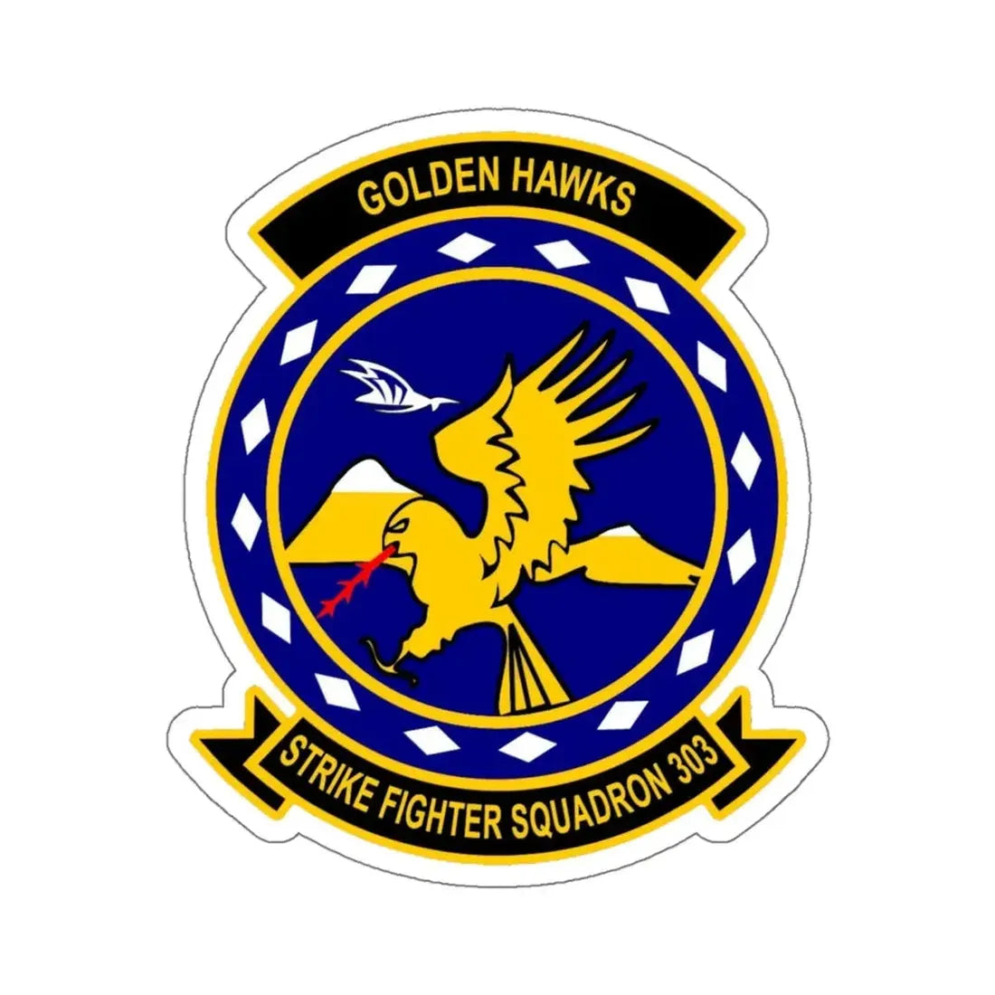 VFA 303 Strike Fighter Squadron 303 (U.S. Navy) STICKER Vinyl Kiss-Cut Decal 6 Inch White - The Sticker Space