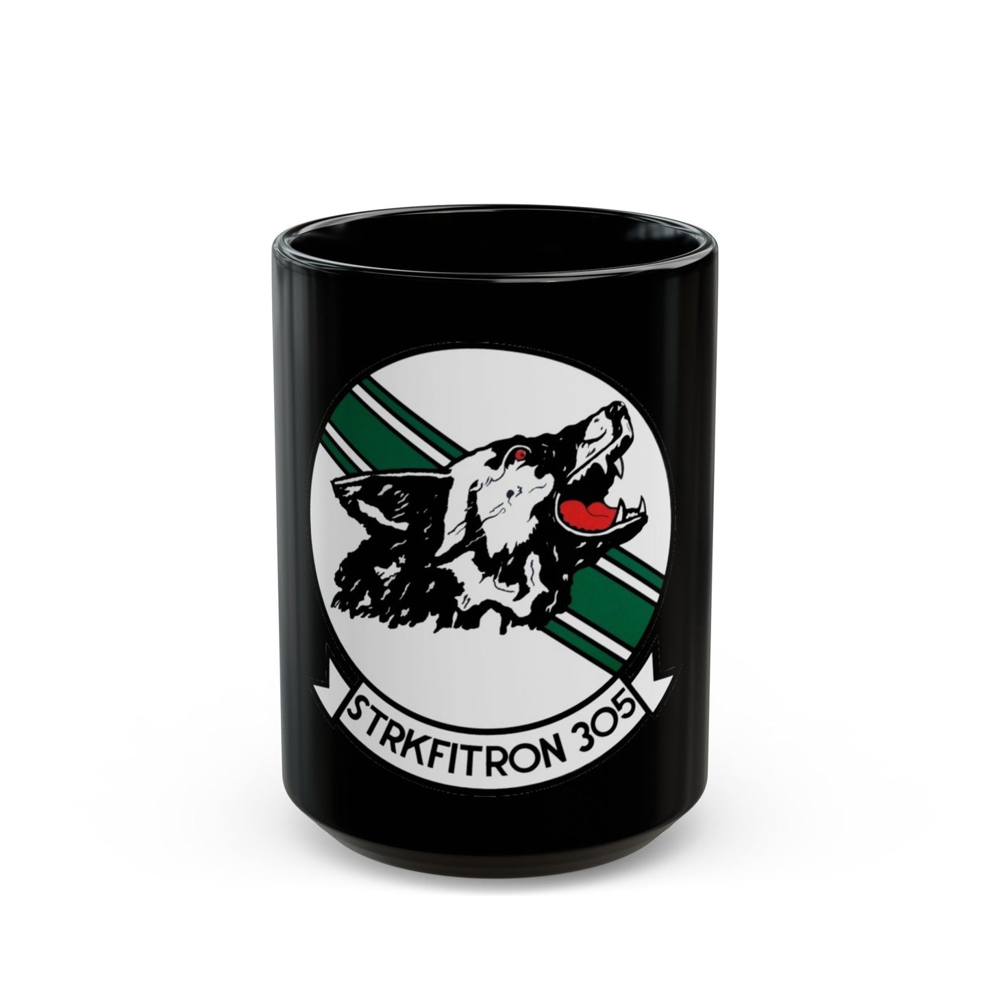 VFA 305 Strike Fighter Squadron 305 (U.S. Navy) Black Coffee Mug-15oz-The Sticker Space