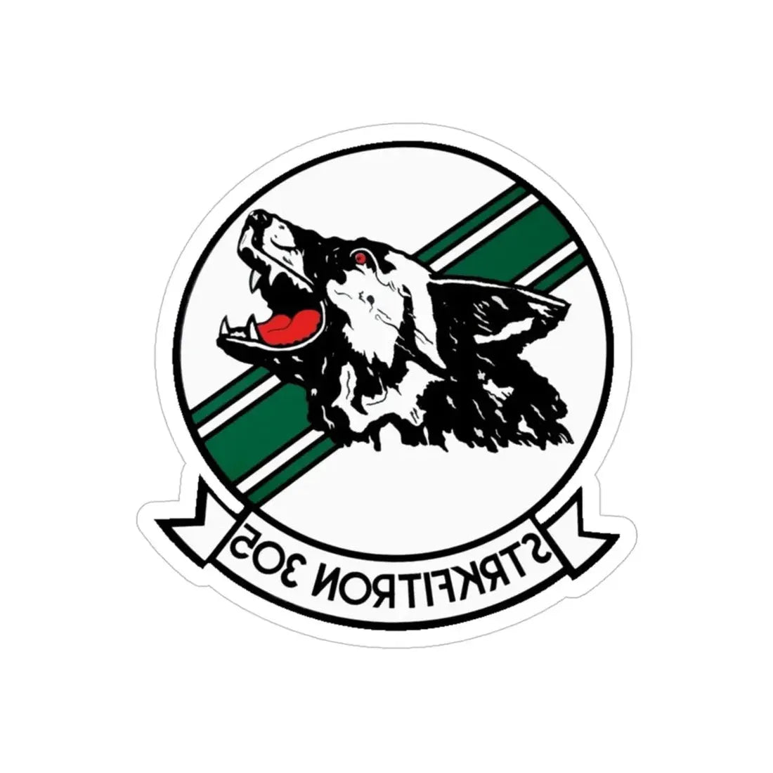 VFA 305 Strike Fighter Squadron 305 (U.S. Navy) REVERSE PRINT Transparent Die-Cut STICKER 4 Inch Die-Cut Transparent - The Sticker Space