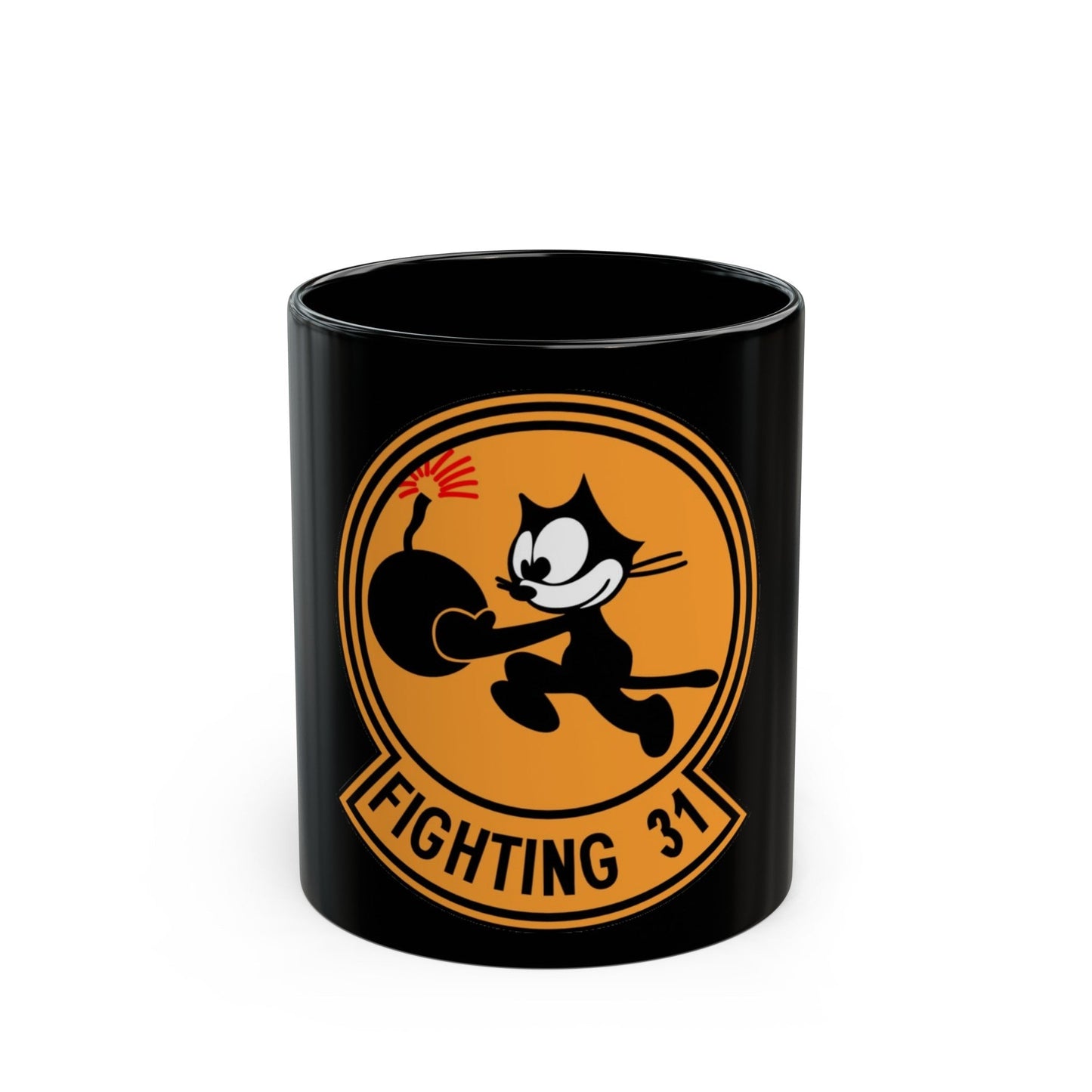 VFA 31 Strike Fighter Squadron 31 (U.S. Navy) Black Coffee Mug-11oz-The Sticker Space