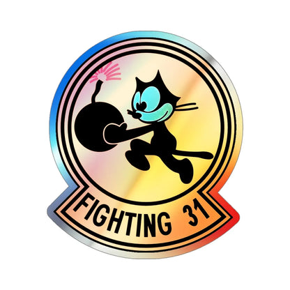 VFA 31 Strike Fighter Squadron 31 (U.S. Navy) Holographic STICKER Die-Cut Vinyl Decal 4 Inch Holographic - The Sticker Space