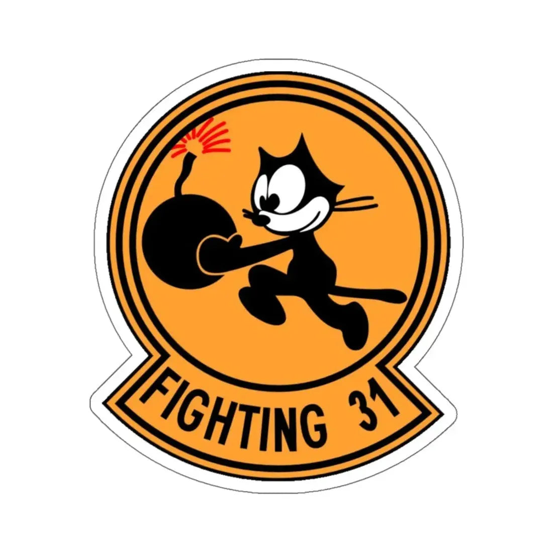 VFA 31 Strike Fighter Squadron 31 (U.S. Navy) STICKER Vinyl Kiss-Cut Decal 6 Inch White - The Sticker Space