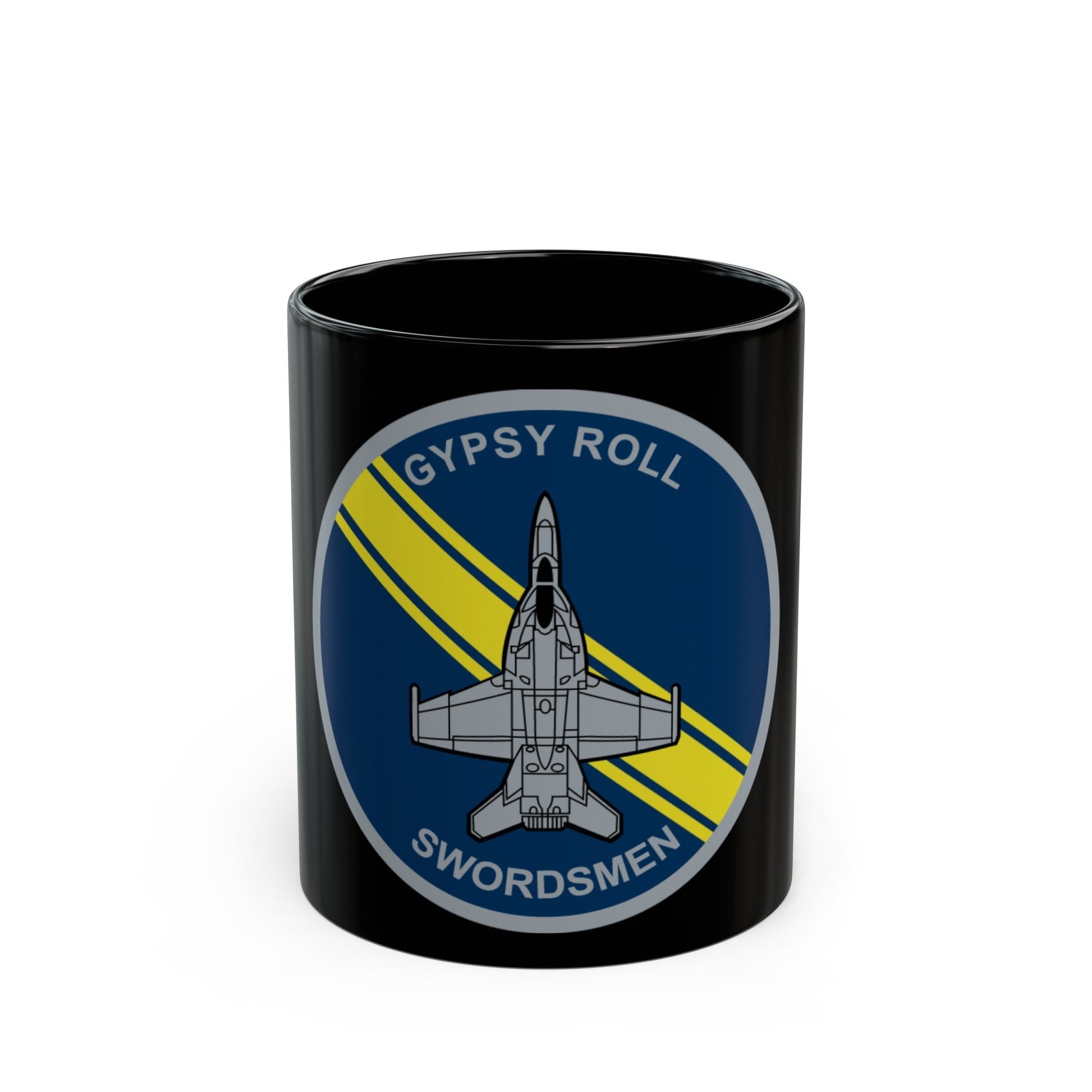 VFA 32 Fighting Swordsmen (U.S. Navy) Black Coffee Mug-11oz-The Sticker Space