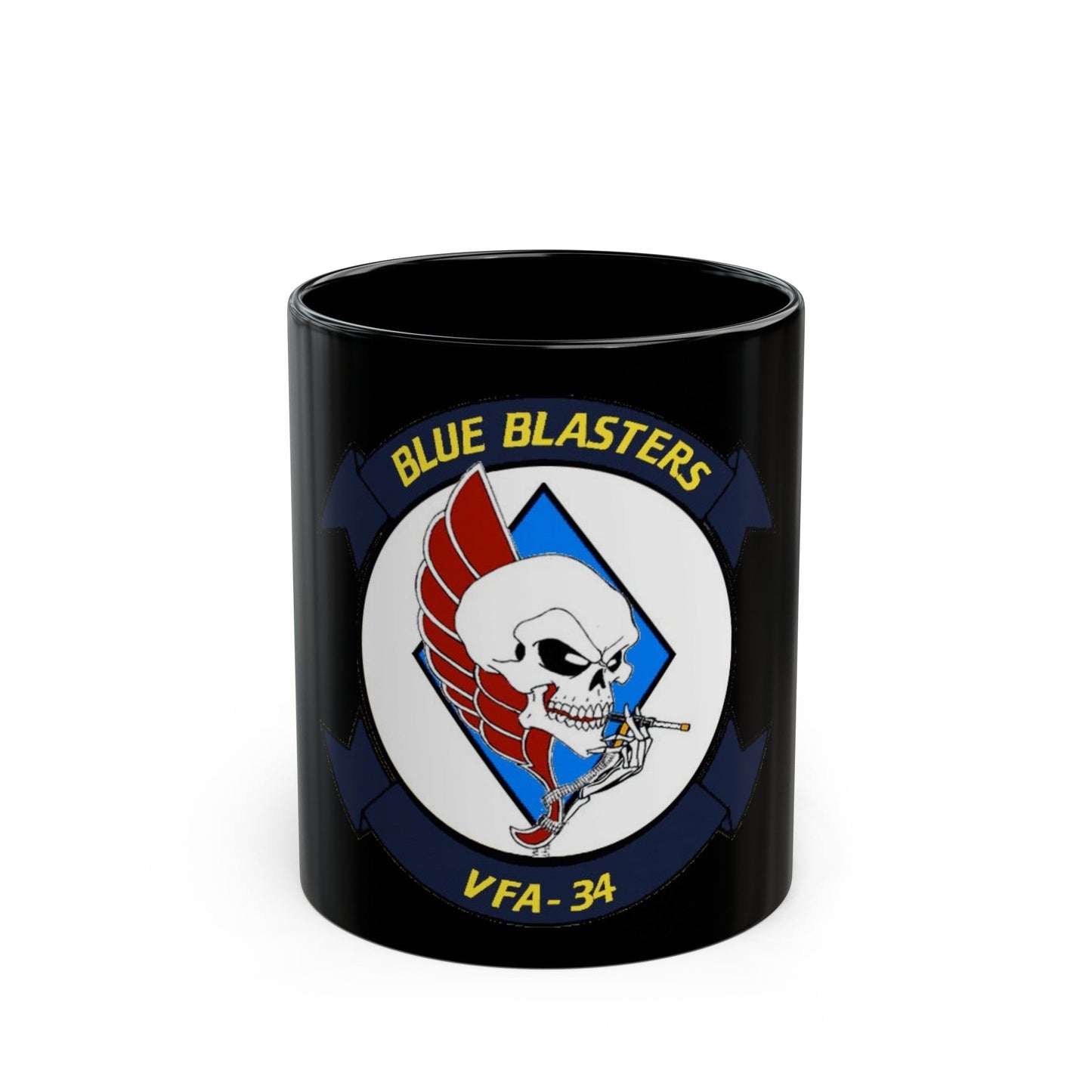 VFA 34 1 (U.S. Navy) Black Coffee Mug-11oz-The Sticker Space