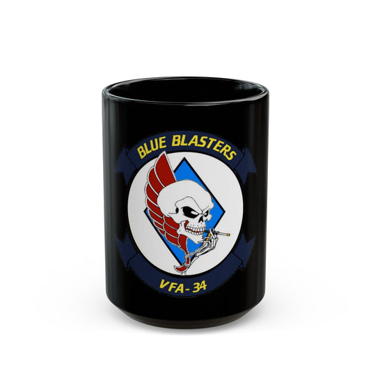 VFA 34 1 (U.S. Navy) Black Coffee Mug-15oz-The Sticker Space