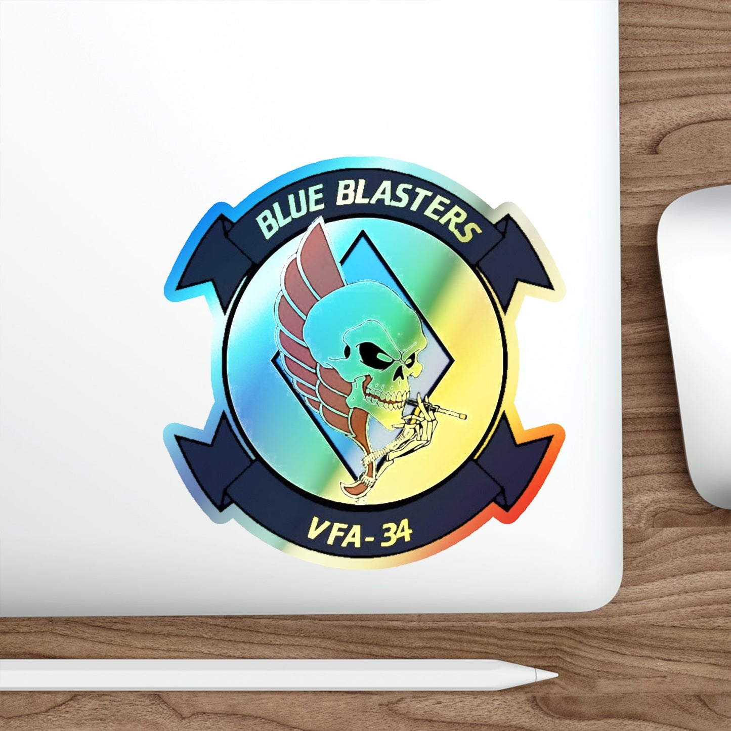 VFA 34 1 (U.S. Navy) Holographic STICKER Die-Cut Vinyl Decal-The Sticker Space