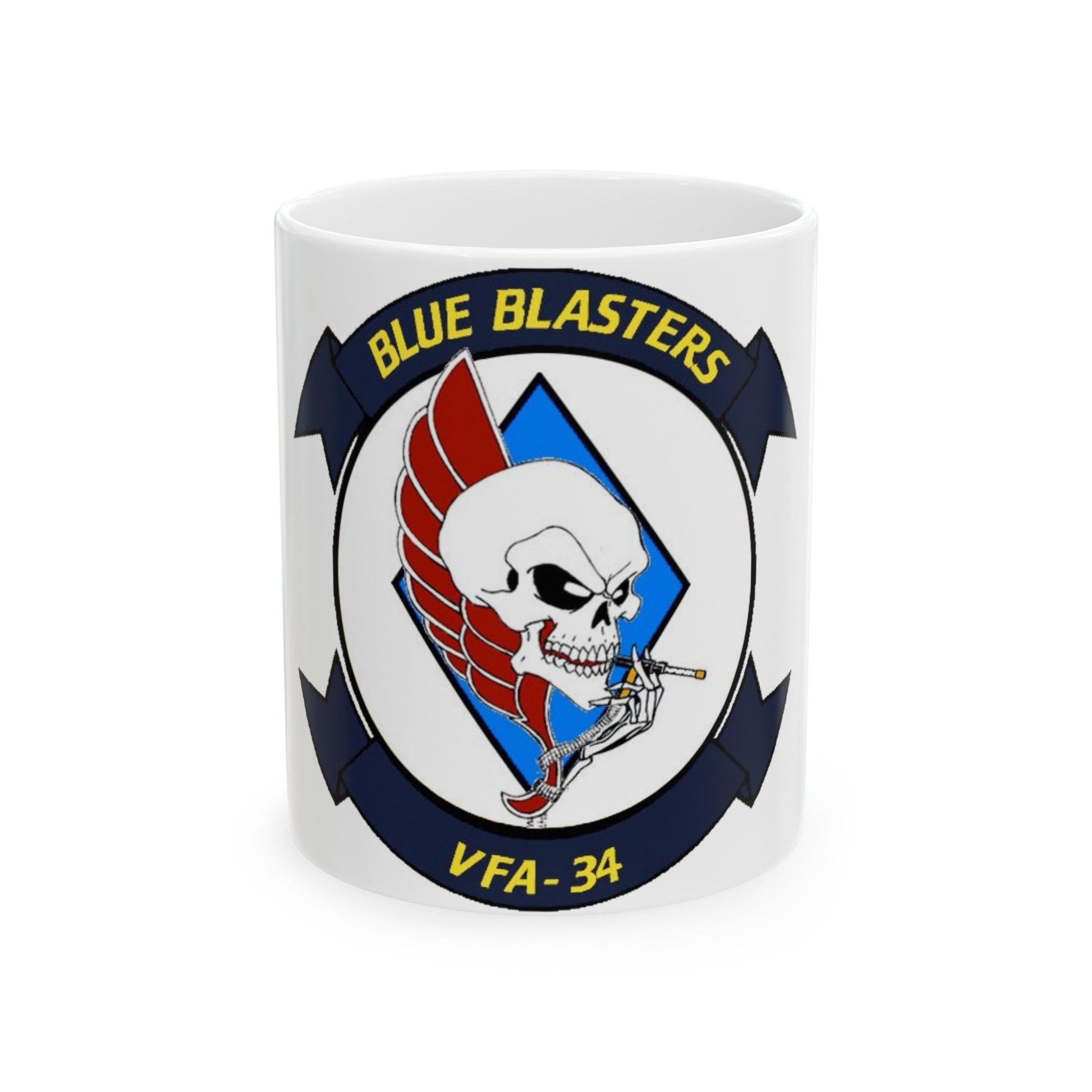 VFA 34 1 (U.S. Navy) White Coffee Mug-11oz-The Sticker Space