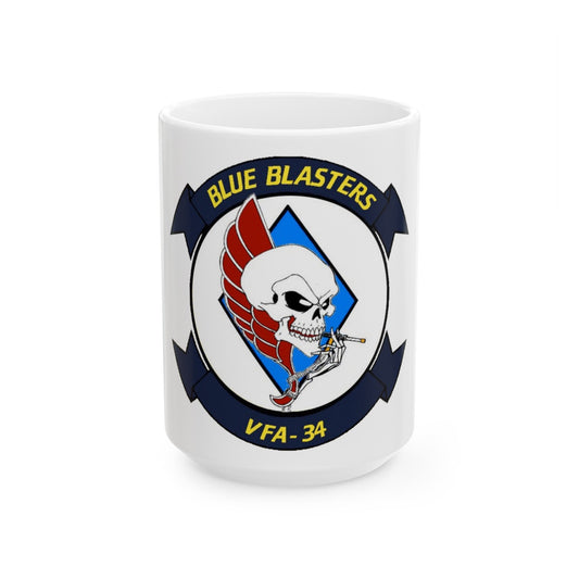 VFA 34 1 (U.S. Navy) White Coffee Mug-15oz-The Sticker Space