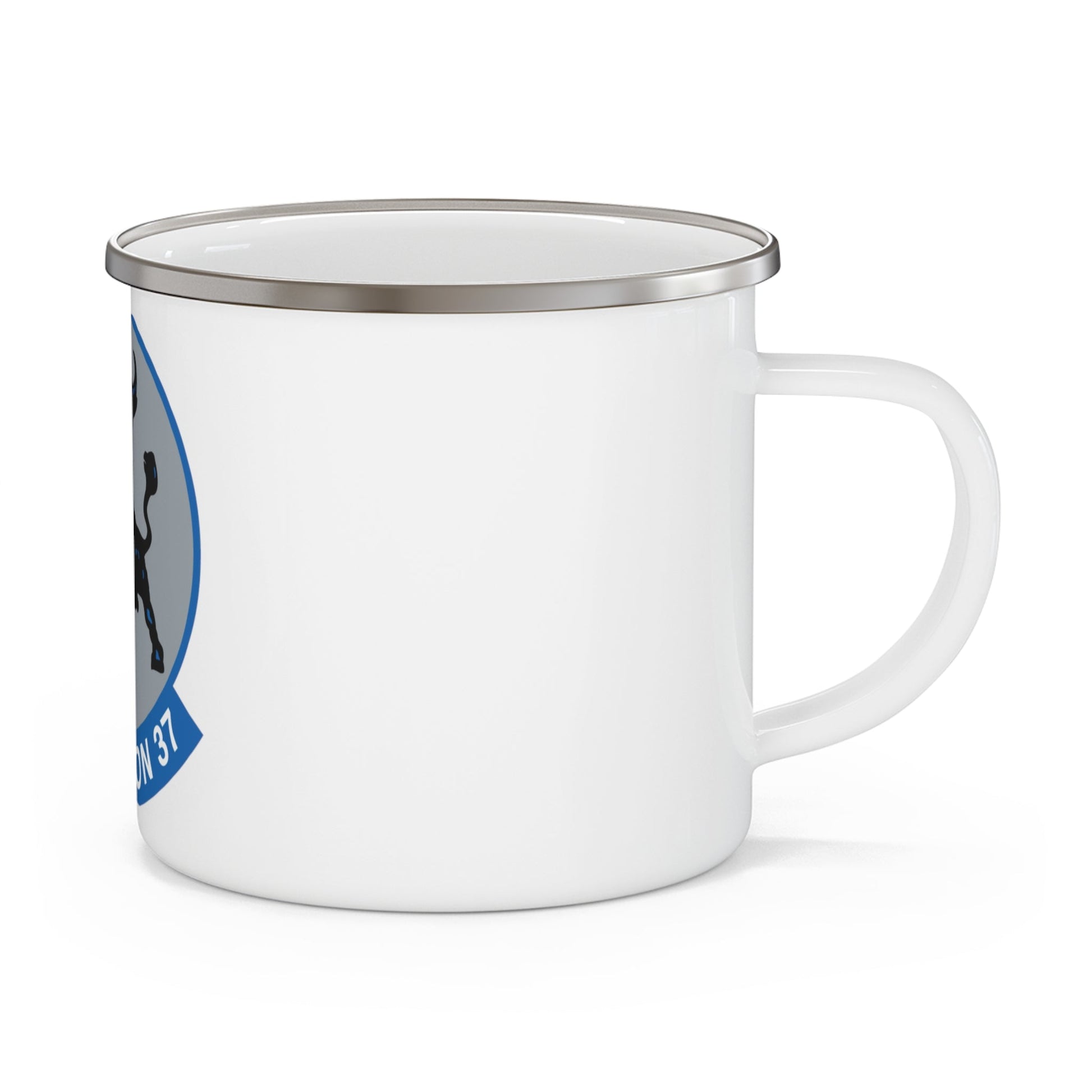 VFA 37 Ragin' Bulls STRKFITRON 37 (U.S. Navy) Enamel Mug 12oz-12oz-The Sticker Space