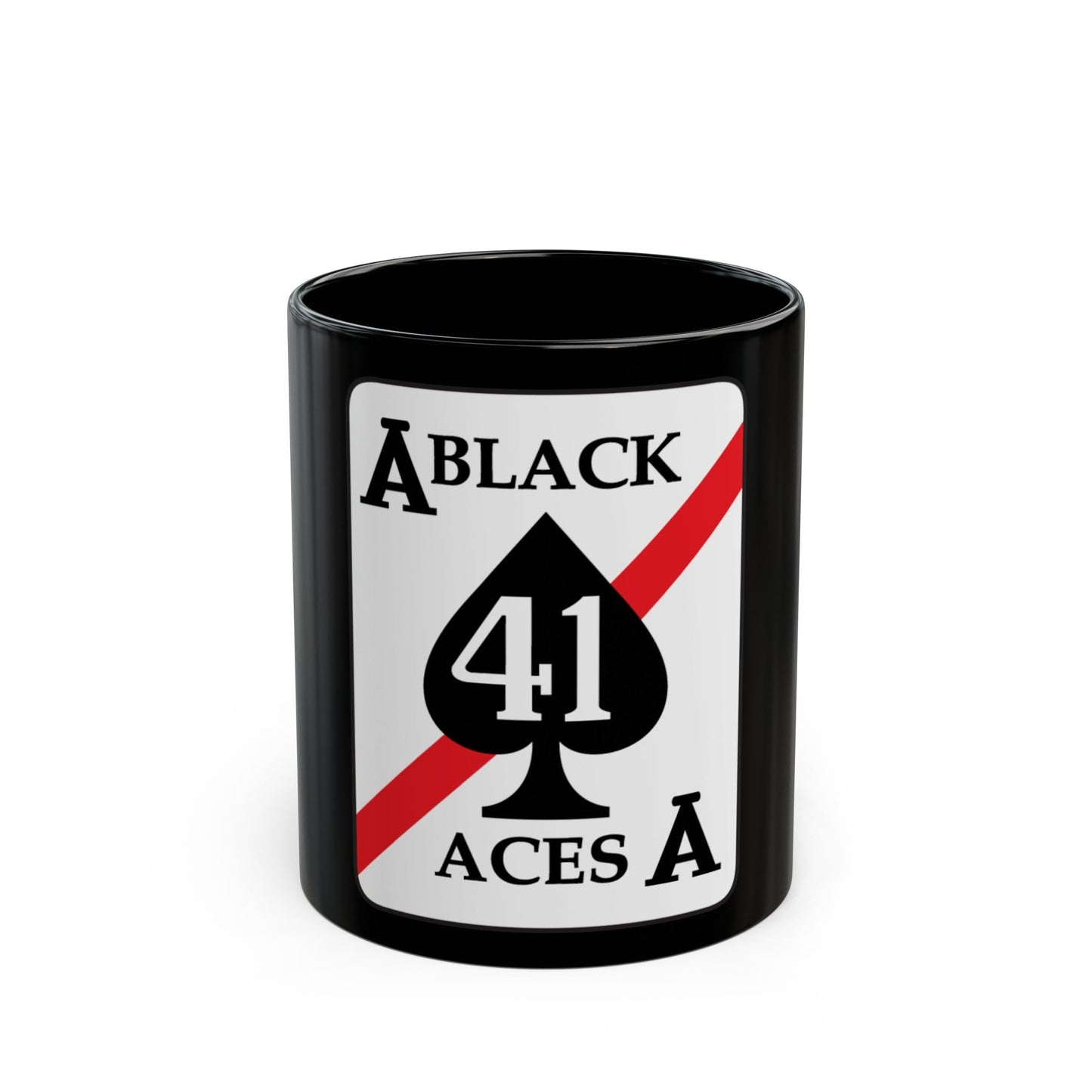 VFA 41 Black Aces (U.S. Navy) Black Coffee Mug-11oz-The Sticker Space