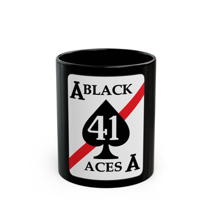 VFA 41 Black Aces (U.S. Navy) Black Coffee Mug-11oz-The Sticker Space