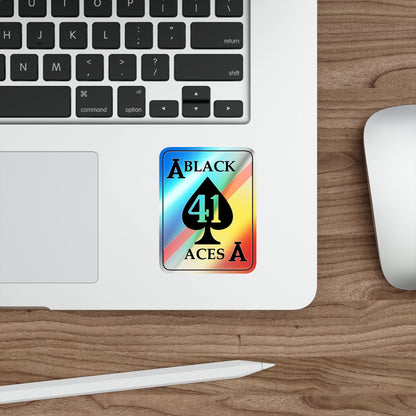 VFA 41 Black Aces (U.S. Navy) Holographic STICKER Die-Cut Vinyl Decal-The Sticker Space