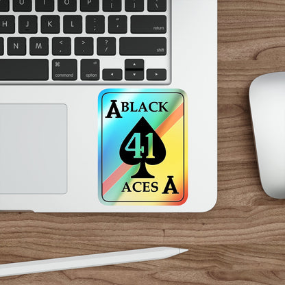 VFA 41 Black Aces (U.S. Navy) Holographic STICKER Die-Cut Vinyl Decal-The Sticker Space