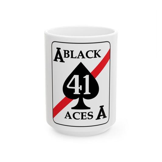 VFA 41 Black Aces (U.S. Navy) White Coffee Mug-15oz-The Sticker Space