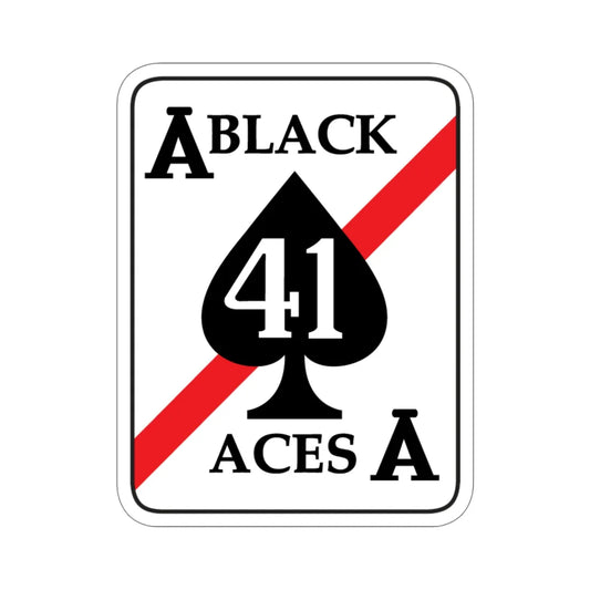 VFA 41 Black Aces (U.S. Navy) STICKER Vinyl Die-Cut Decal 6 Inch - The Sticker Space