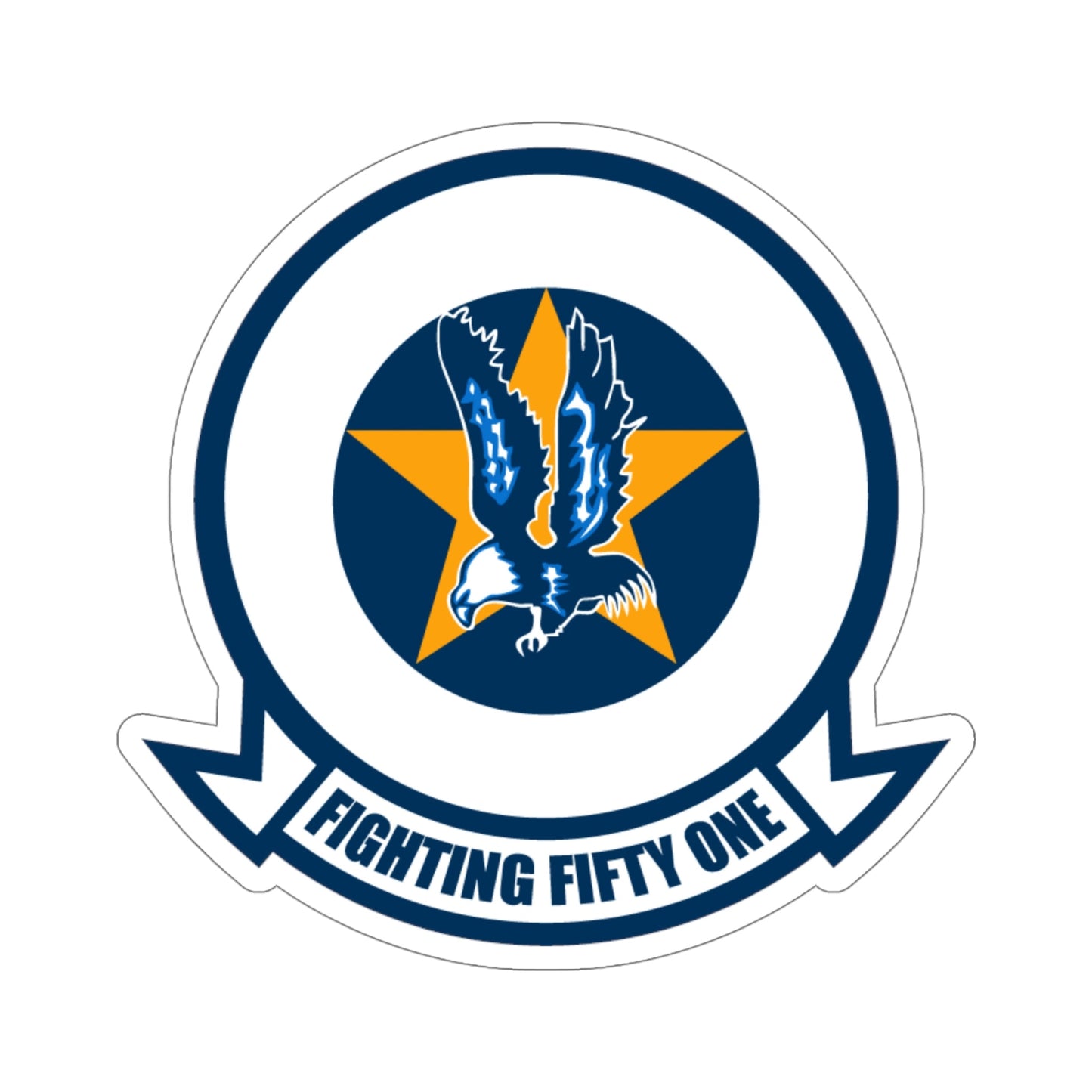 VFA 51 Fighting Fifty One (U.S. Navy) STICKER Vinyl Die-Cut Decal-5 Inch-The Sticker Space