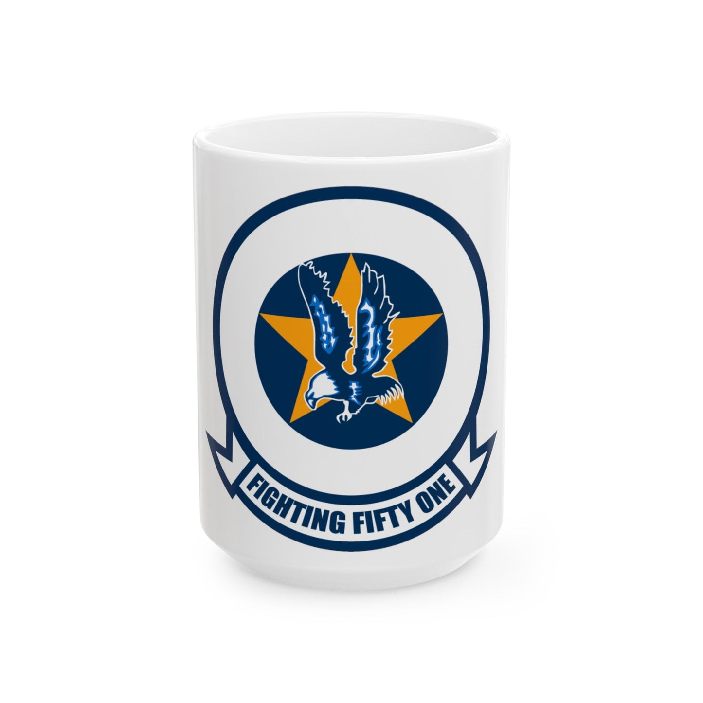 VFA 51 Fighting Fifty One (U.S. Navy) White Coffee Mug-15oz-The Sticker Space