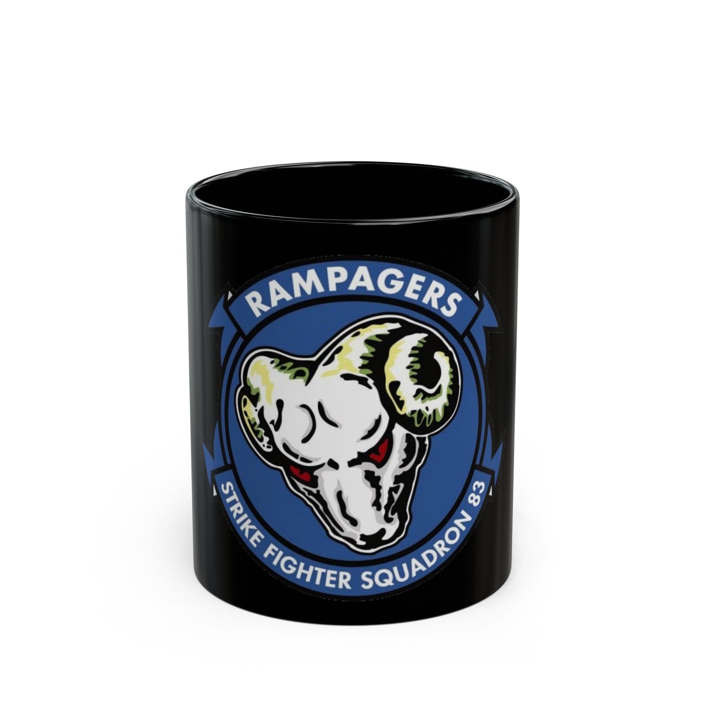 VFA 83 Strike Fighter Squadron 83 (U.S. Navy) Black Coffee Mug-11oz-The Sticker Space