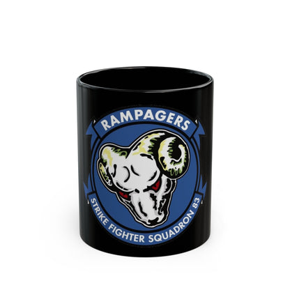 VFA 83 Strike Fighter Squadron 83 (U.S. Navy) Black Coffee Mug-11oz-The Sticker Space