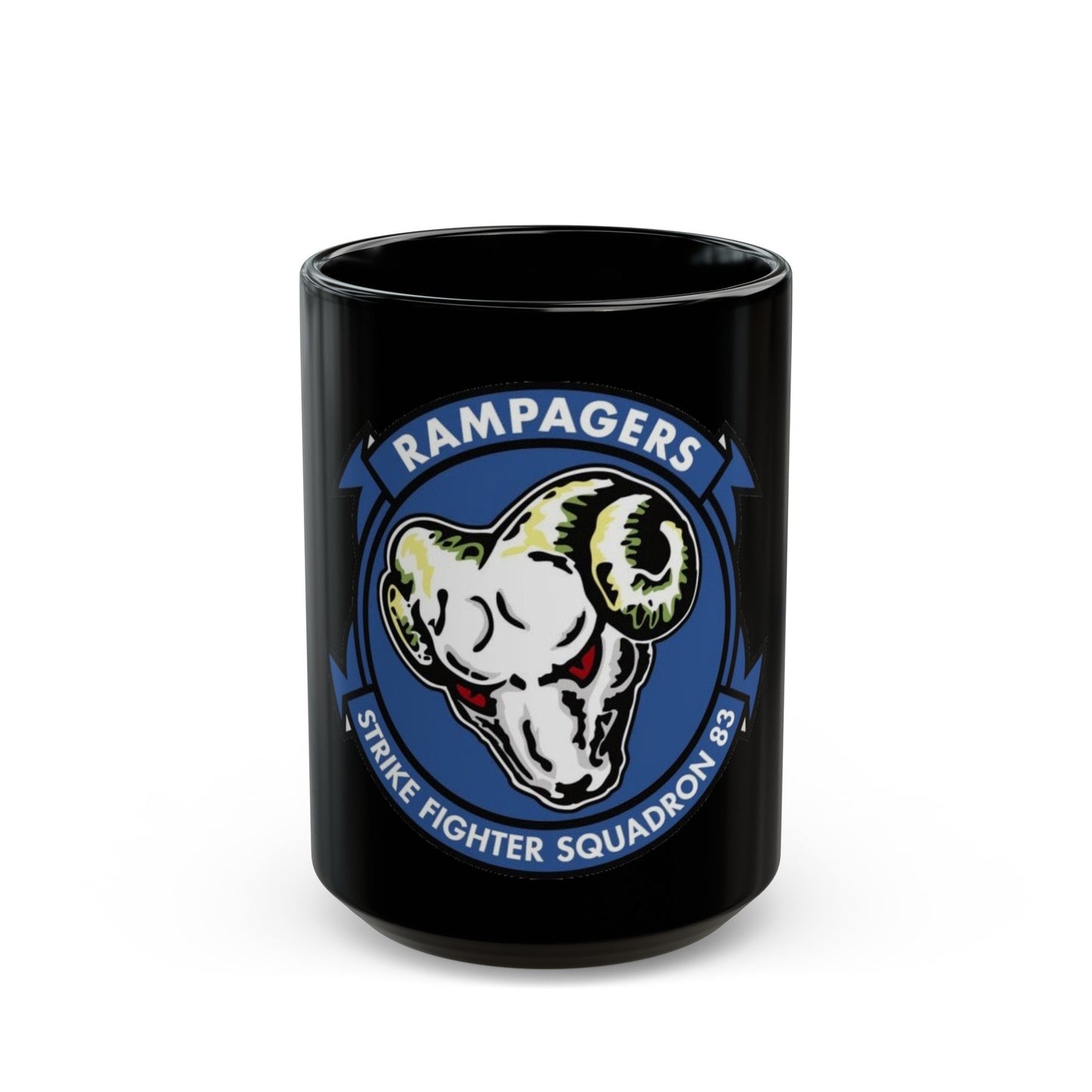 VFA 83 Strike Fighter Squadron 83 (U.S. Navy) Black Coffee Mug-15oz-The Sticker Space