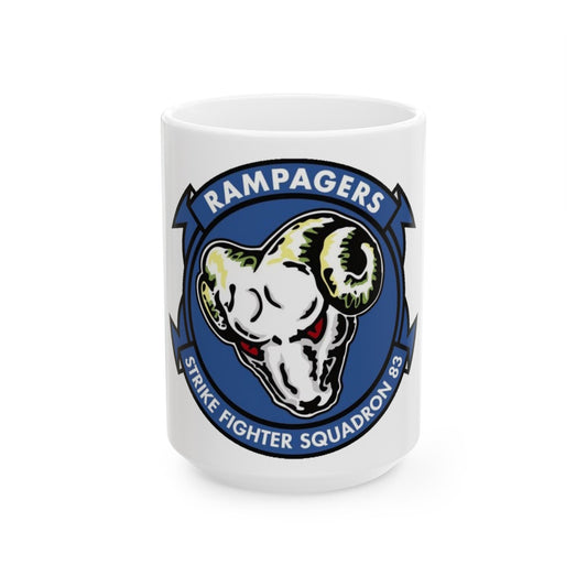 VFA 83 Strike Fighter Squadron 83 (U.S. Navy) White Coffee Mug-15oz-The Sticker Space