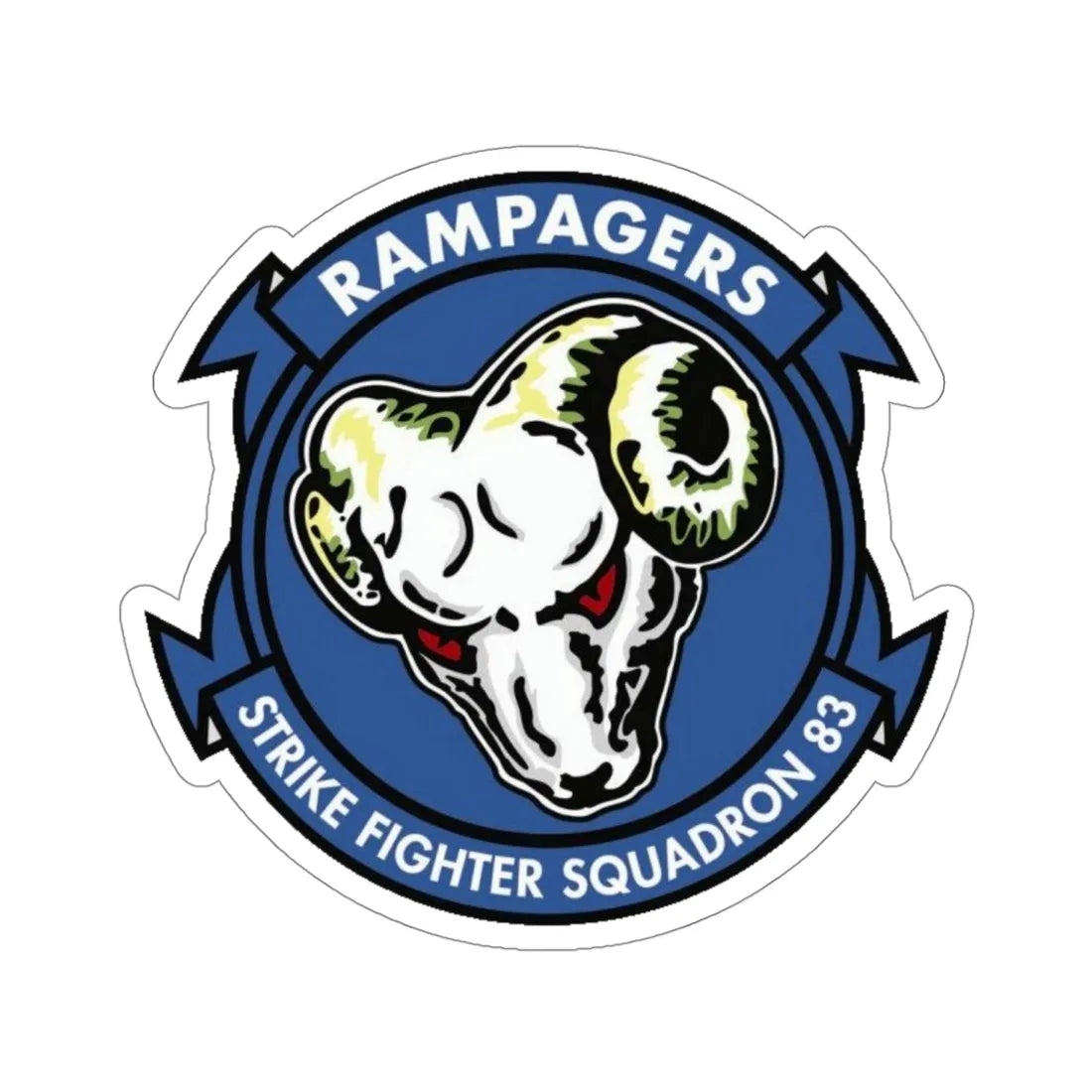 VFA 83 Strike Fighter Squadron 83 (U.S. Navy) STICKER Vinyl Die-Cut Decal 4 Inch - The Sticker Space