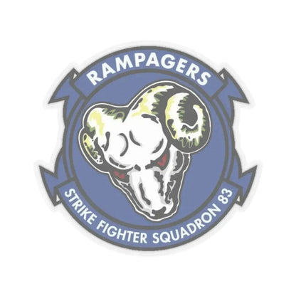 VFA 83 Strike Fighter Squadron 83 (U.S. Navy) STICKER Vinyl Kiss-Cut Decal 2 Inch Transparent - The Sticker Space
