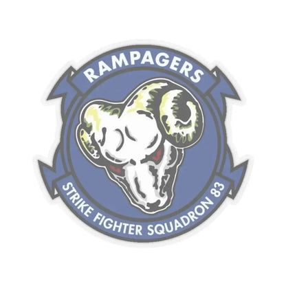 VFA 83 Strike Fighter Squadron 83 (U.S. Navy) STICKER Vinyl Kiss-Cut Decal 6 Inch Transparent - The Sticker Space