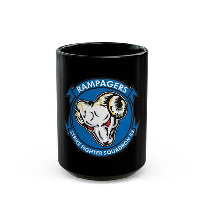 VFA 83 Strike Fighters Sq 83 (U.S. Navy) Black Coffee Mug-15oz-The Sticker Space