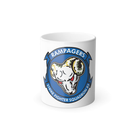 VFA 83 Strike Fighters Sq 83 (U.S. Navy) Color Changing Mug 11oz-11oz-The Sticker Space