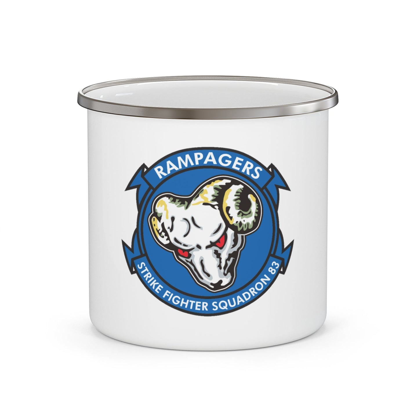 VFA 83 Strike Fighters Sq 83 (U.S. Navy) Enamel Mug 12oz-12oz-The Sticker Space