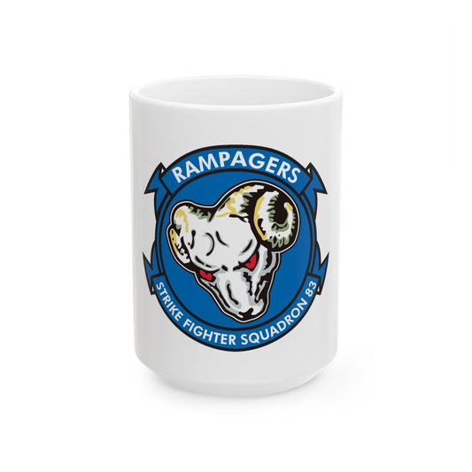 VFA 83 Strike Fighters Sq 83 (U.S. Navy) White Coffee Mug-15oz-The Sticker Space