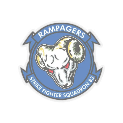 VFA 83 Strike Fighters Sq 83 (U.S. Navy) STICKER Vinyl Kiss-Cut Decal 2 Inch Transparent - The Sticker Space