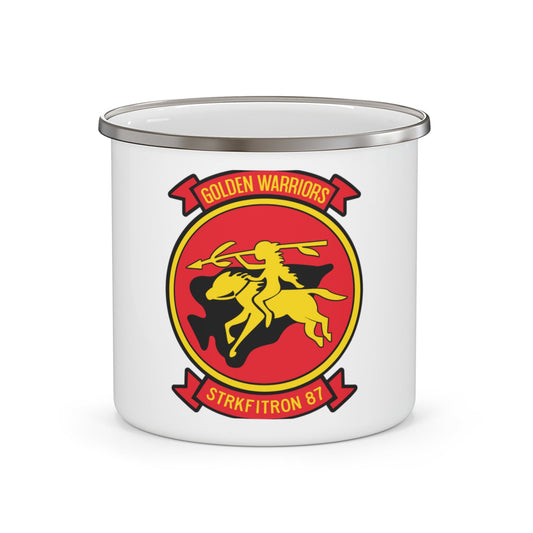 VFA 87 Golden Warriors (U.S. Navy) Enamel Mug 12oz-12oz-The Sticker Space