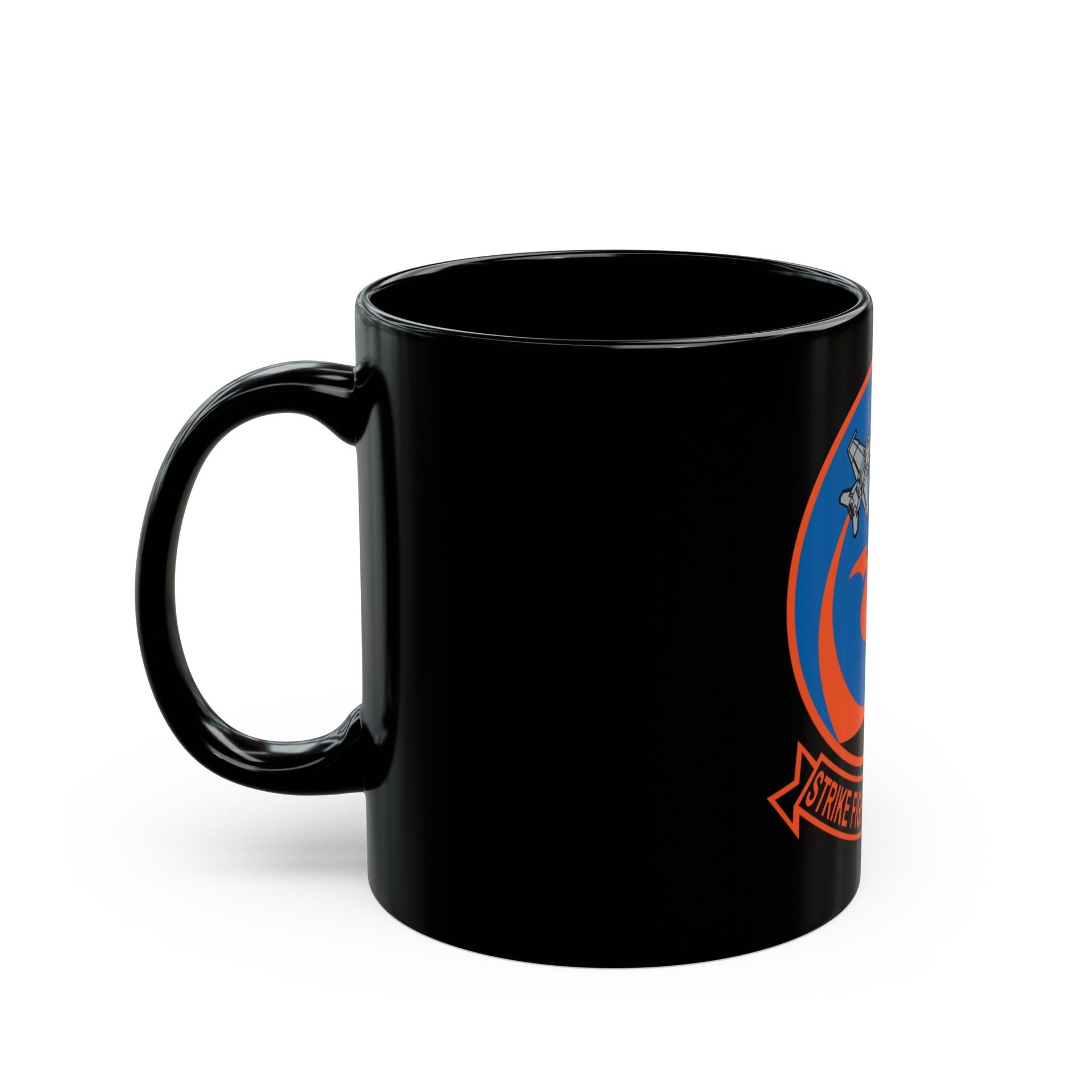 VFA 94 Mighty Shrikes (U.S. Navy) Black Coffee Mug-The Sticker Space