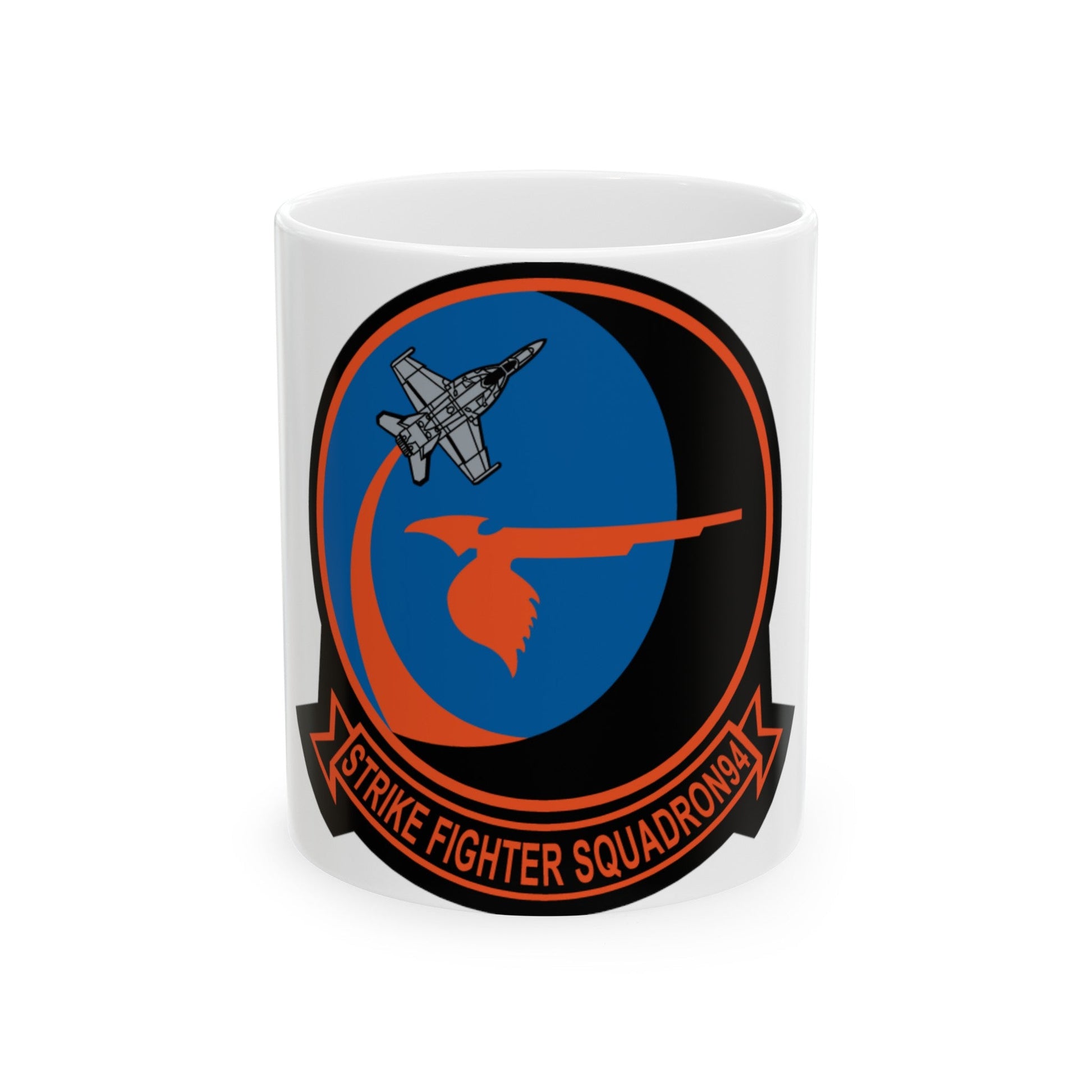 VFA 94 Mighty Shrikes (U.S. Navy) White Coffee Mug-11oz-The Sticker Space