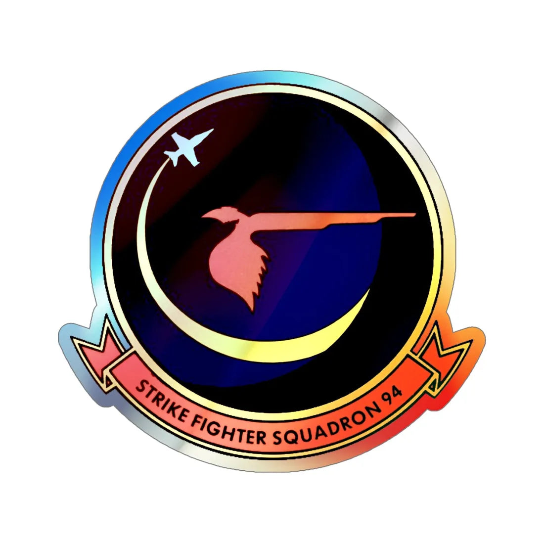 VFA 94 (U.S. Navy) Holographic STICKER Die-Cut Vinyl Decal 5 Inch Holographic - The Sticker Space
