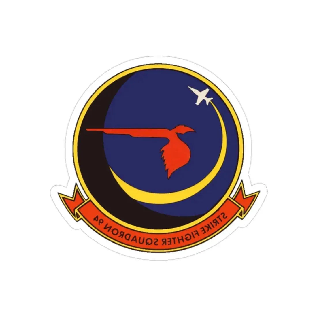 VFA 94 (U.S. Navy) REVERSE PRINT Transparent Die-Cut STICKER 2 Inch Die-Cut Transparent - The Sticker Space