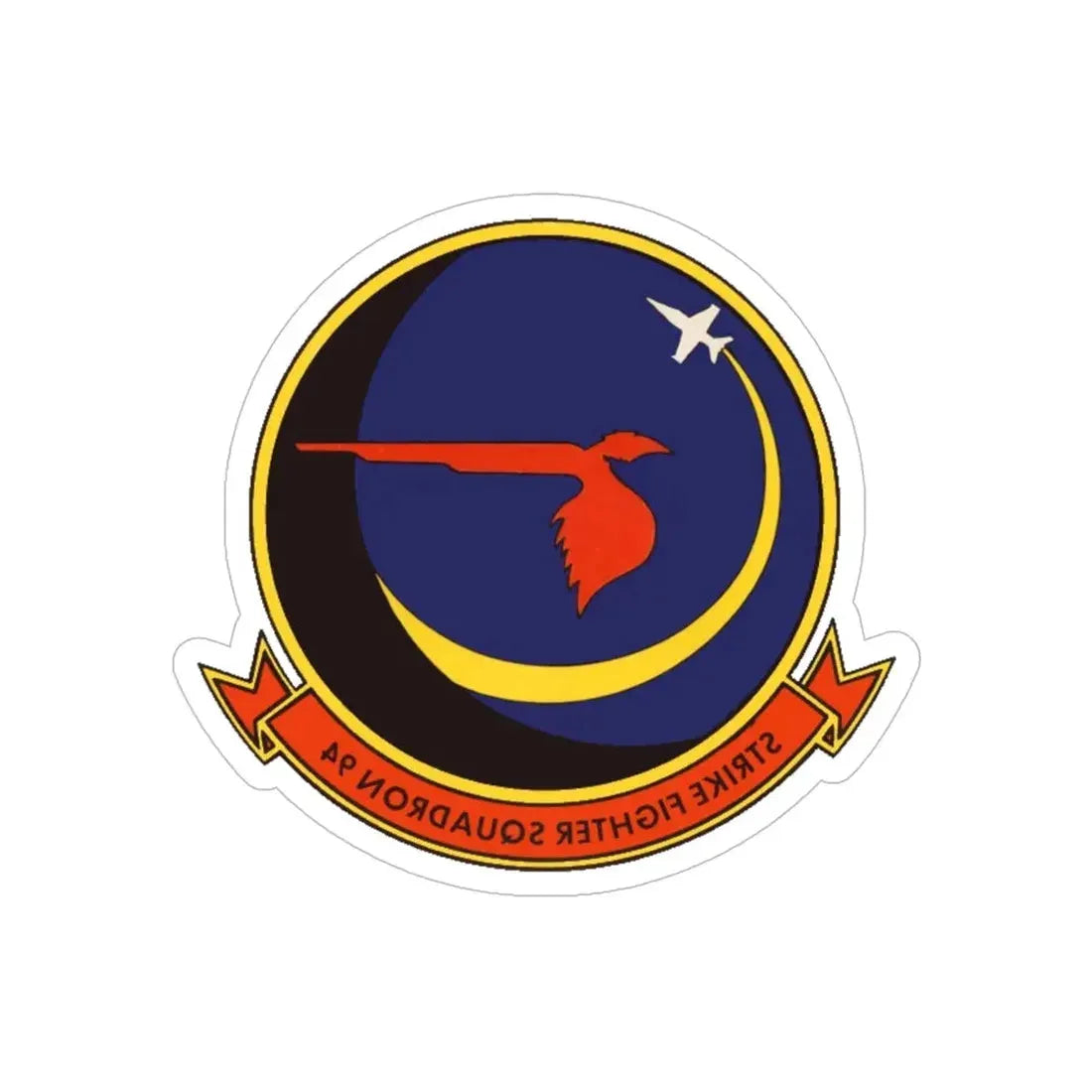 VFA 94 (U.S. Navy) REVERSE PRINT Transparent Die-Cut STICKER 6 Inch Die-Cut Transparent - The Sticker Space
