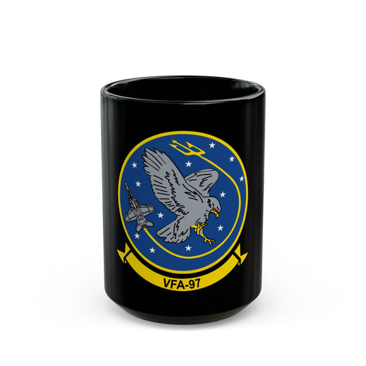 VFA 97 Warhawks (U.S. Navy) Black Coffee Mug-15oz-The Sticker Space