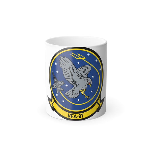 VFA 97 Warhawks (U.S. Navy) Color Changing Mug 11oz-11oz-The Sticker Space