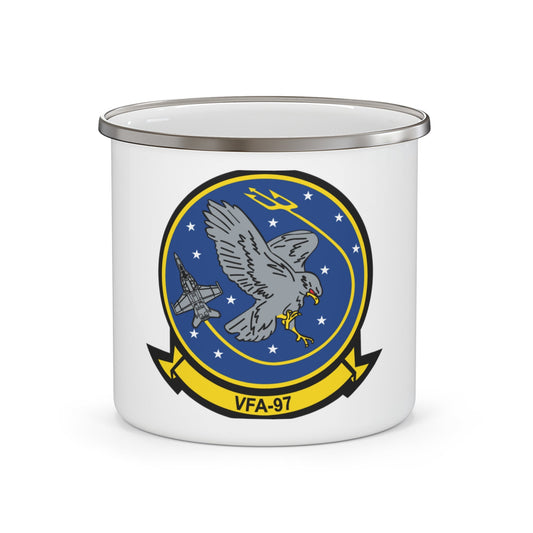 VFA 97 Warhawks (U.S. Navy) Enamel Mug 12oz-12oz-The Sticker Space