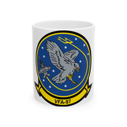 VFA 97 Warhawks (U.S. Navy) White Coffee Mug-11oz-The Sticker Space