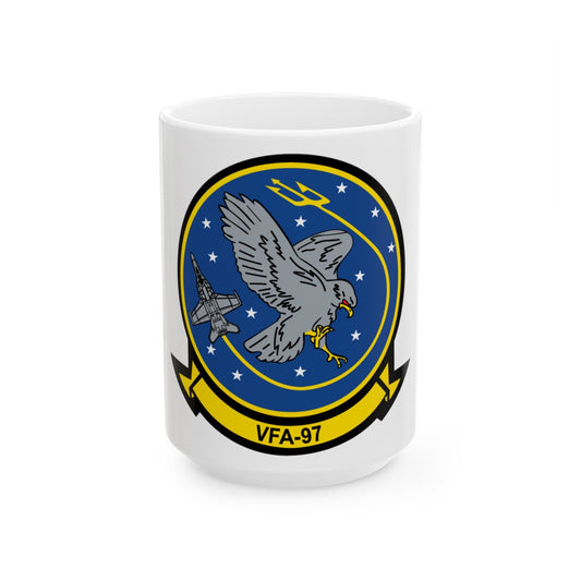 VFA 97 Warhawks (U.S. Navy) White Coffee Mug-15oz-The Sticker Space