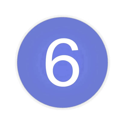 VI Corps (U.S. Army) STICKER Vinyl Kiss-Cut Decal 4 Inch Transparent - The Sticker Space