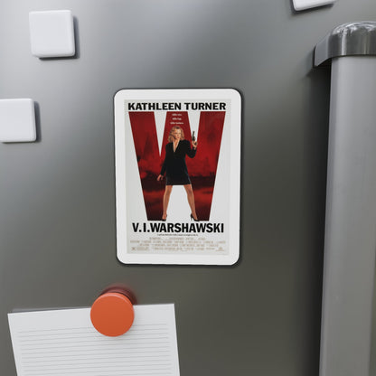 VI Warshawski 1991 Movie Poster Die-Cut Magnet-The Sticker Space